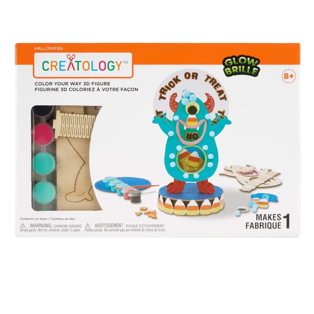 Halloween Kids Craft Creatology Color Your Way 3D Trick or Treat Monster Figure